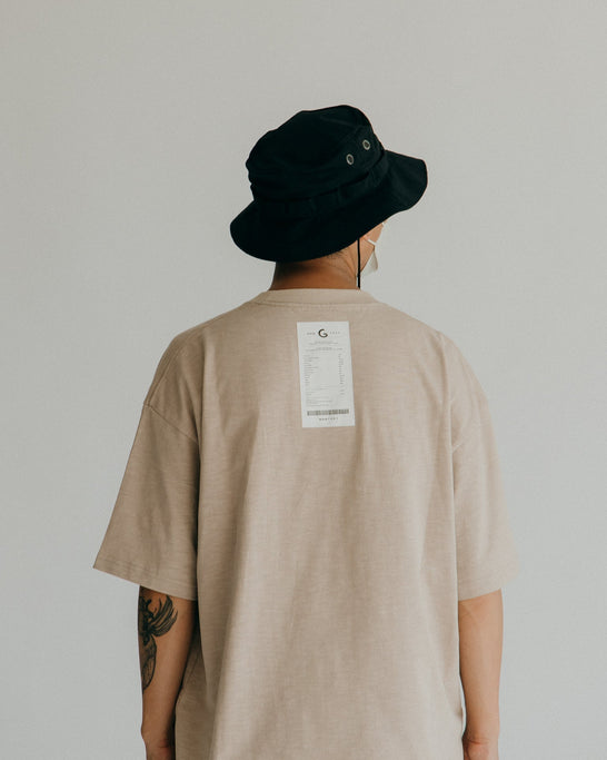 GROCERY SS23 TEE-001 INVOICE/ BEIGE - GROGROCERY