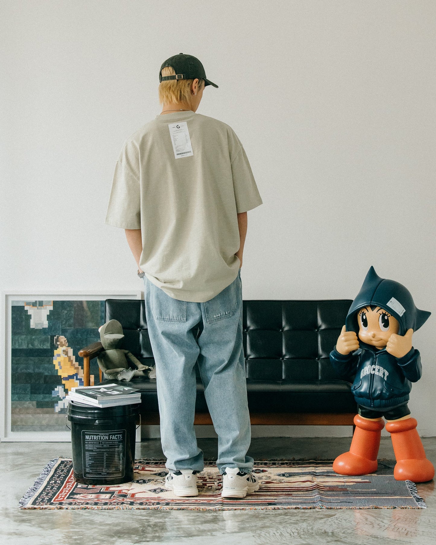 GROCERY SS24 TEE-001 INVOICE/ DUSTY GREEN - GROGROCERY