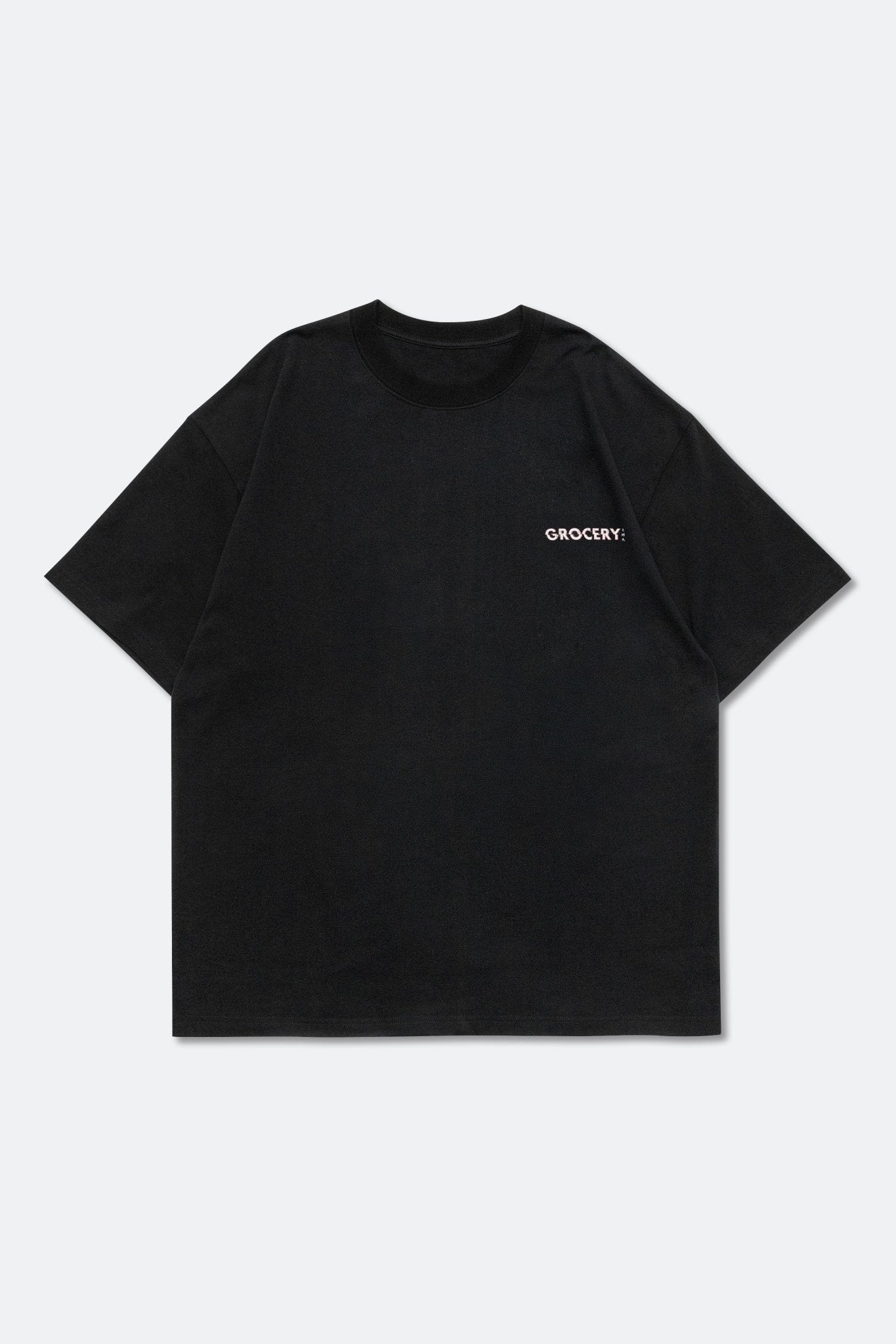 GROCERY TEE-017 STORE TEE/ BLK by Draw it Au - GROGROCERY