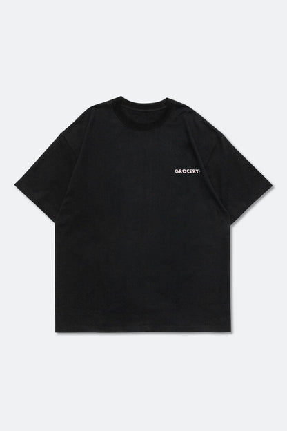 GROCERY TEE-017 STORE TEE/ BLK by Draw it Au - GROGROCERY