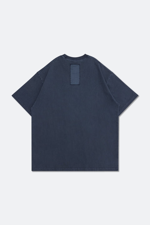 GROCERY TEE-038 WASHED FADE INVOICE TEE/ BLUE - GROGROCERY