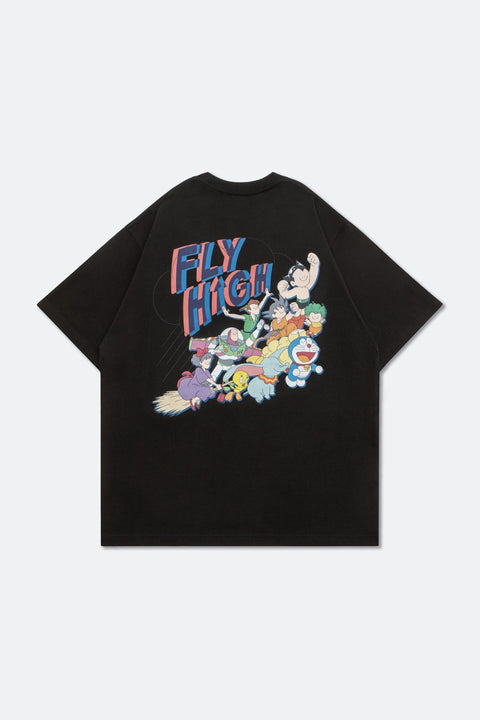 GROCERY TEE-043 FLY HIGH BLACK TEE by 2timesperday - GROGROCERY
