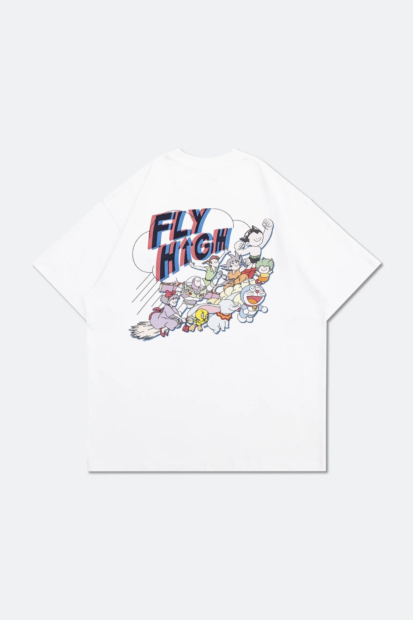 GROCERY TEE-043 FLY HIGH WHITE TEE by 2timesperday - GROGROCERY