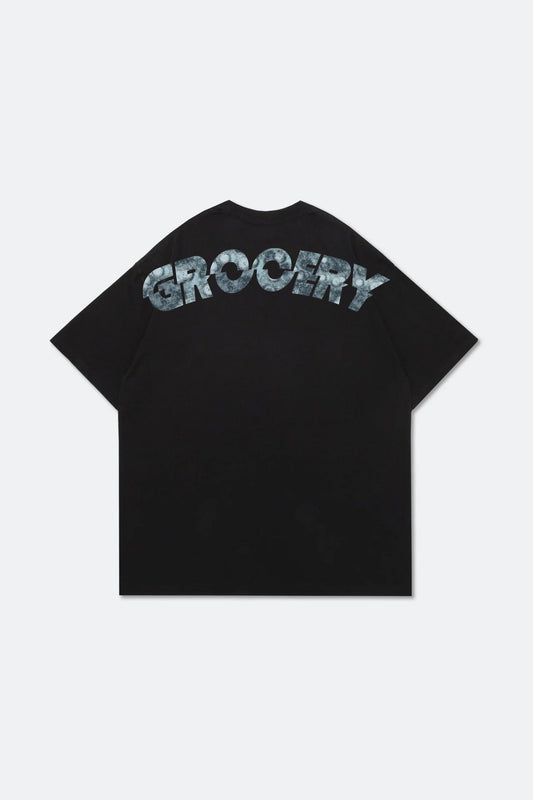 GROCERY TEE-064 BIG LOGO RETRO TEE/ BLACK - GROGROCERY