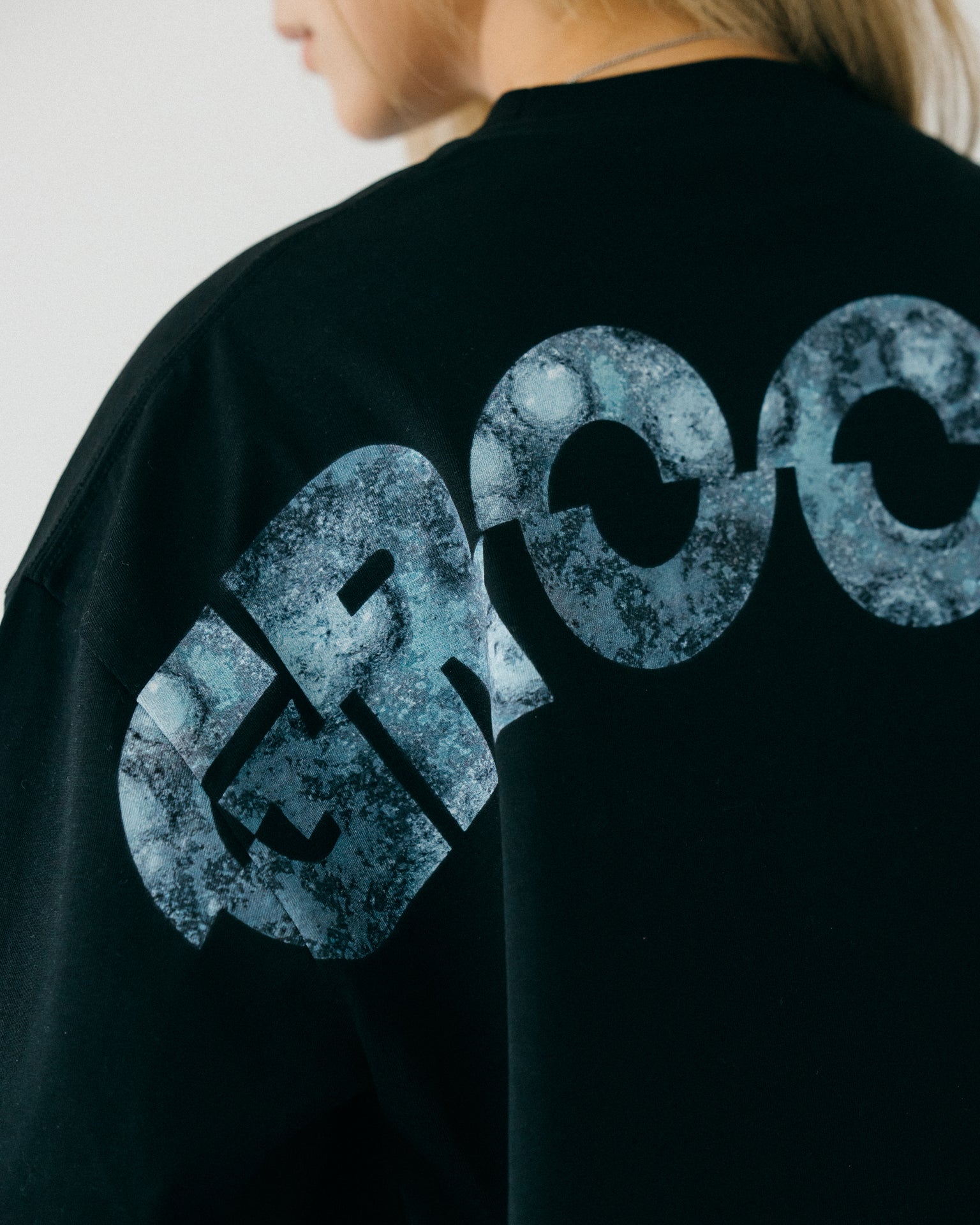 GROCERY TEE-064 BIG LOGO RETRO TEE/ BLACK - GROGROCERY