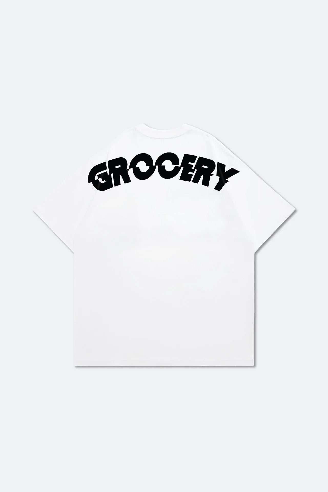 GROCERY TEE-064 BIG LOGO RETRO TEE/ WHITE - GROGROCERY