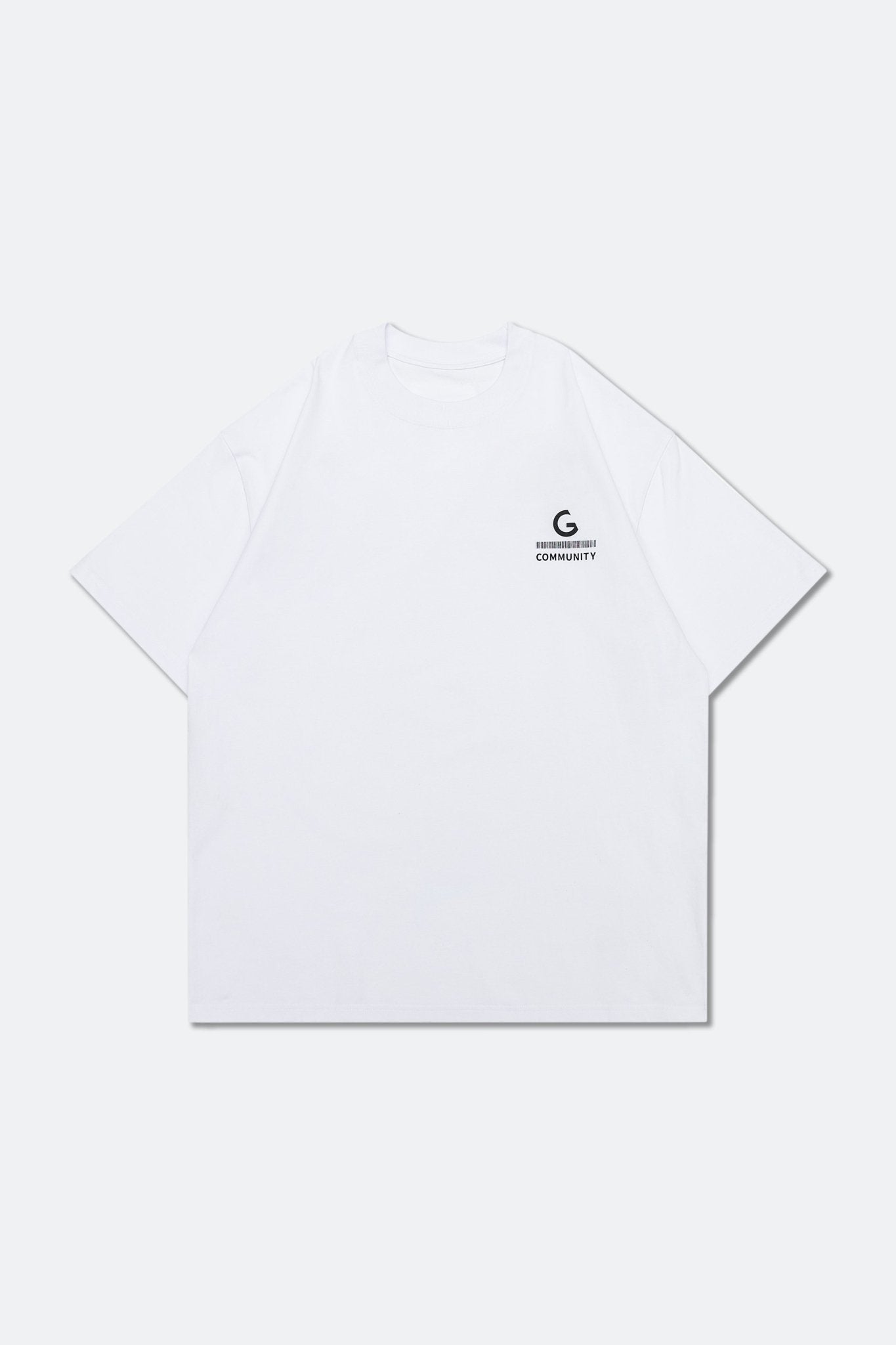 GROCERY TEE-065 CHINESE CALLIGRAPHY INVOICE TEE/ WHITE - GROGROCERY