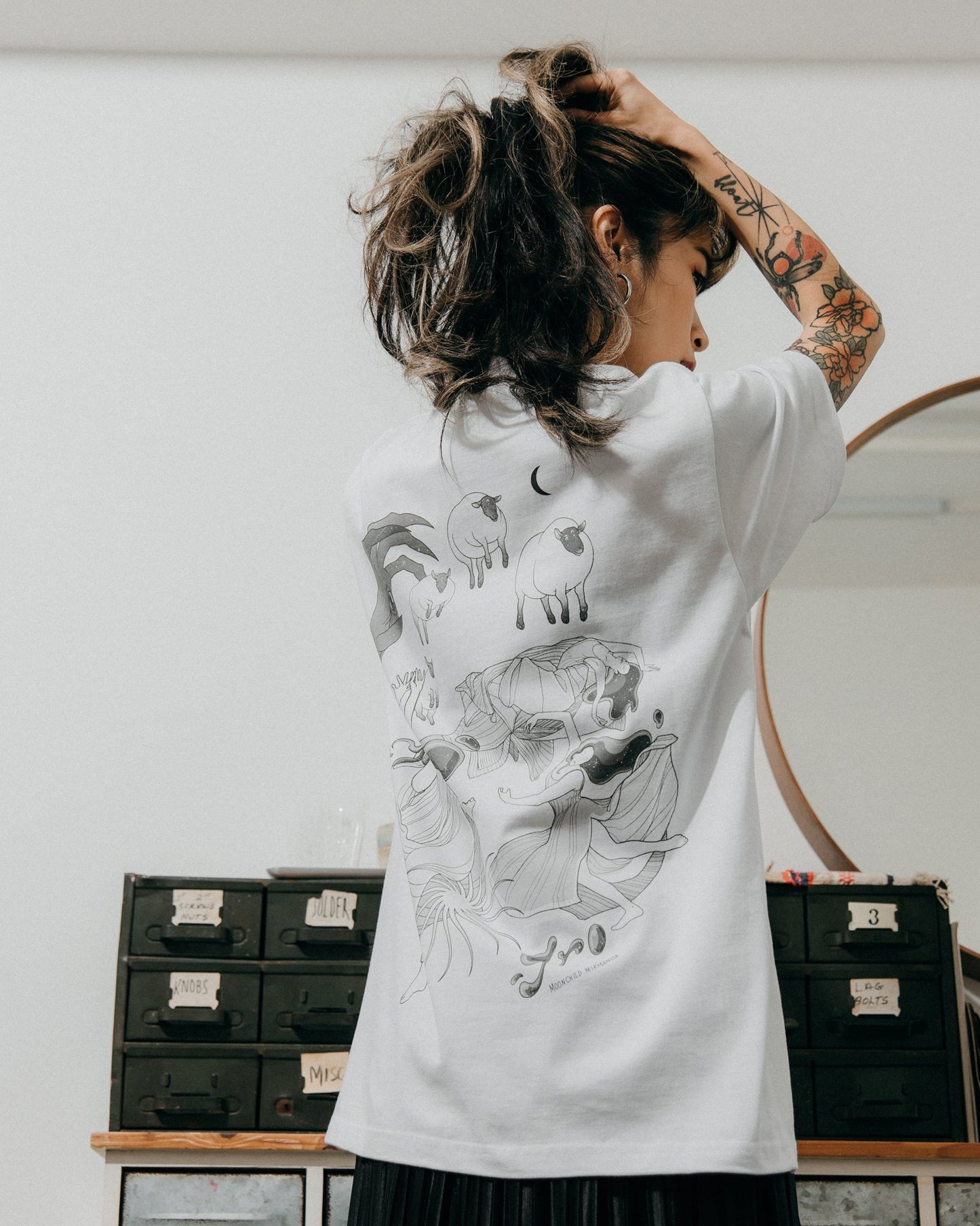 GROCERY X MOONCHILD LUCID DREAMING TEE/ WHITE - GROGROCERY