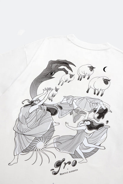 GROCERY X MOONCHILD LUCID DREAMING TEE/ WHITE - GROGROCERY