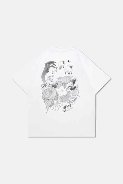 GROCERY X MOONCHILD LUCID DREAMING TEE/ WHITE - GROGROCERY