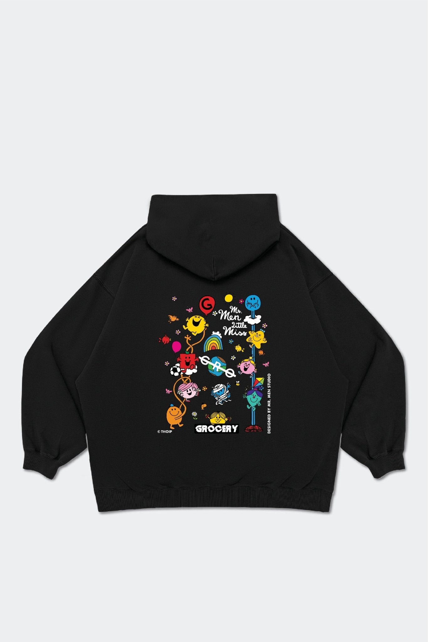 GROCERY x MR. MEN STUDIO HOODIE/ BLACK - GROGROCERY