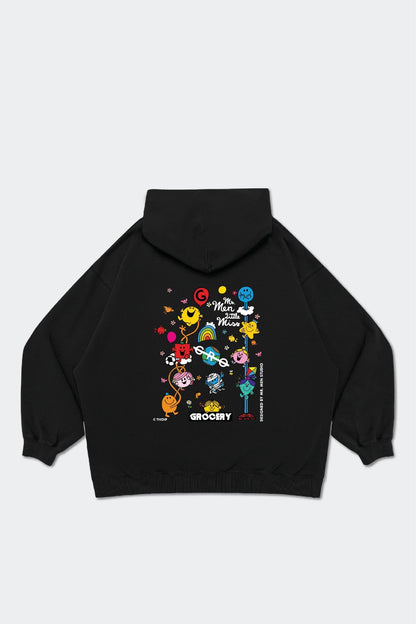 GROCERY x MR. MEN STUDIO HOODIE/ BLACK - GROGROCERY