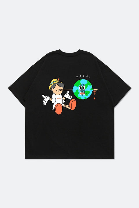Grodesign - 21st Pinocchio Black tee by 2timesperday - GROGROCERY