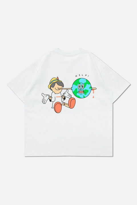 Grodesign - 21st Pinocchio White tee by 2timesperday - GROGROCERY