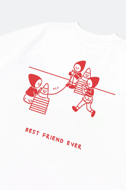 Grodesign - Best Friend Ever White Tee by The Weird Things - GROGROCERY