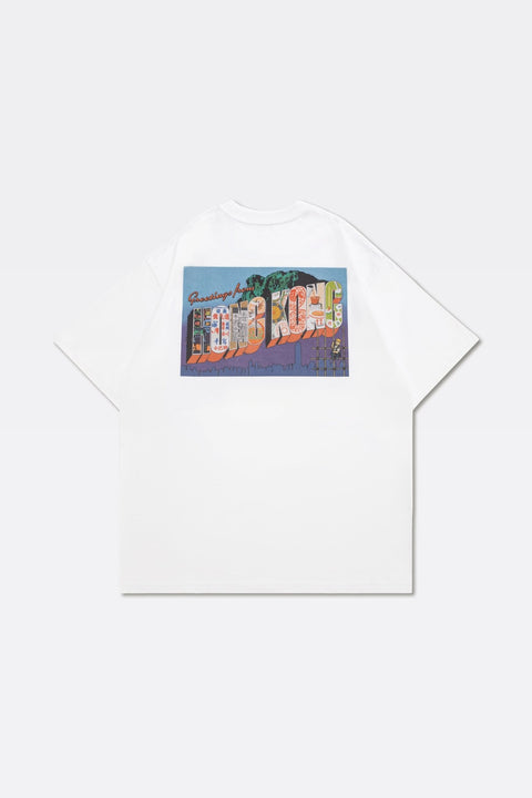 Grodesign - Greetings from Hong Kong White Tee by Keith_3ai - GROGROCERY
