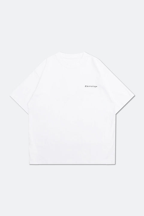 Grodesign - Perfectly Imperfect White tee by A Piece Of Sheet - GROGROCERY