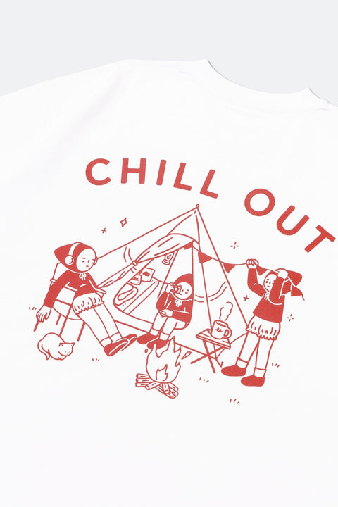Grodesign - Weird Camping White tee by The Weird Things - GROGROCERY