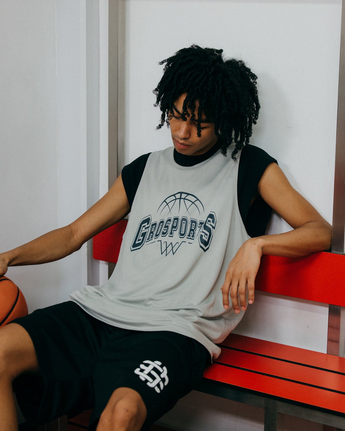 GROSPORTS BASKETBALL REVERSIBLE JERSEY/ BLACK & GREY - GROGROCERY