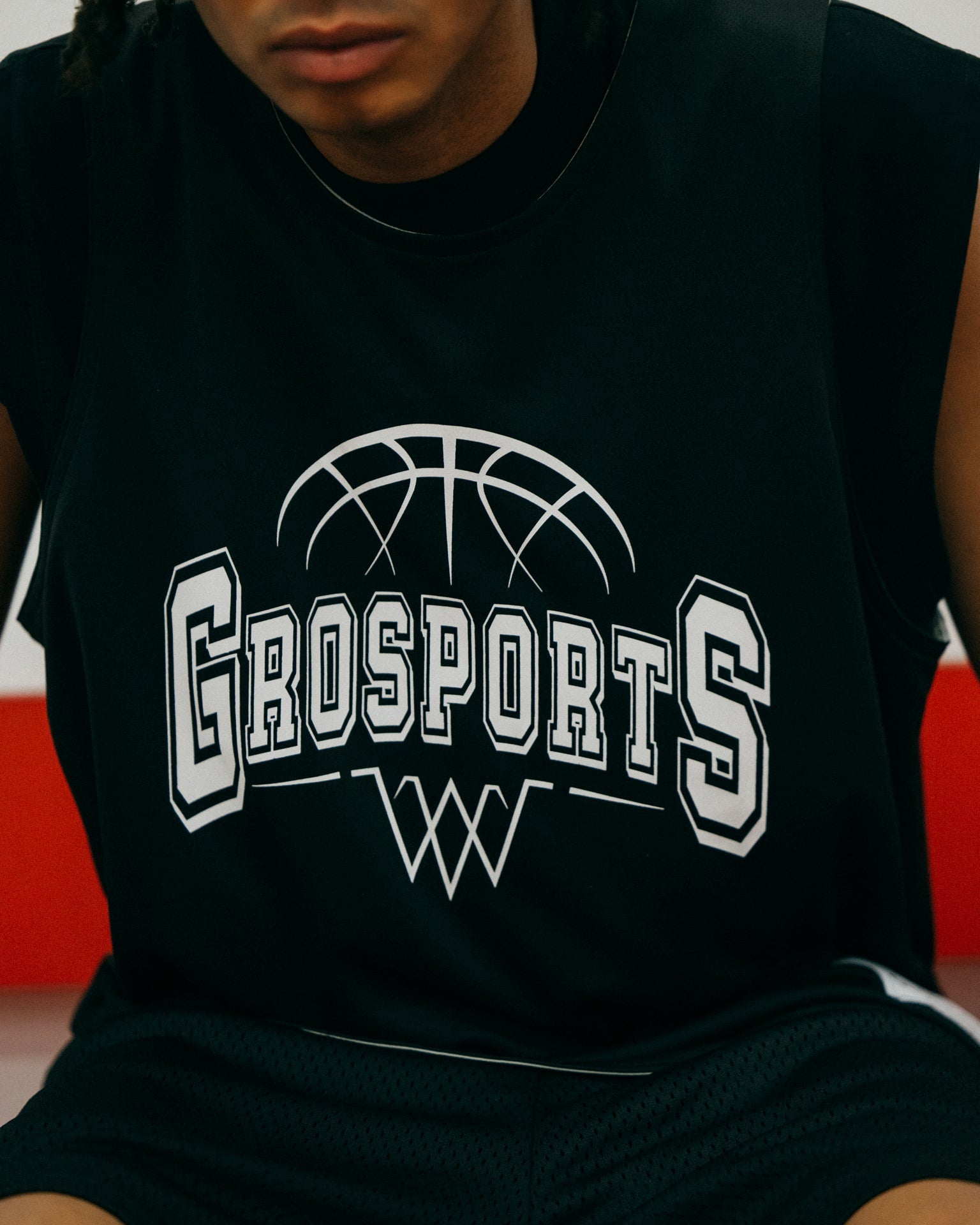 GROSPORTS BASKETBALL REVERSIBLE JERSEY/ BLACK & GREY - GROGROCERY