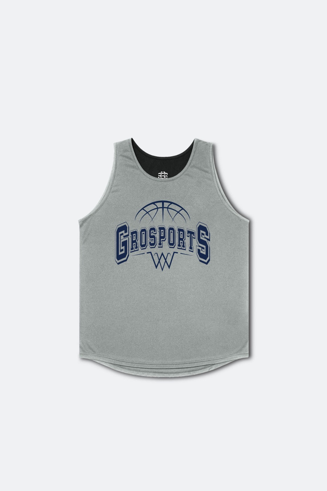 GROSPORTS BASKETBALL REVERSIBLE JERSEY/ BLACK & GREY - GROGROCERY
