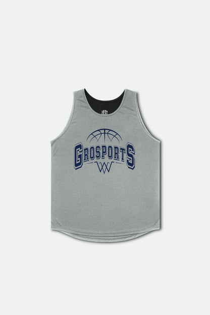 GROSPORTS BASKETBALL REVERSIBLE JERSEY/ BLACK & GREY - GROGROCERY