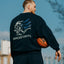 GROSPORTS X EASTERN BASKETBALL GRAPHIC SWEATER/ NAVY - GROGROCERY