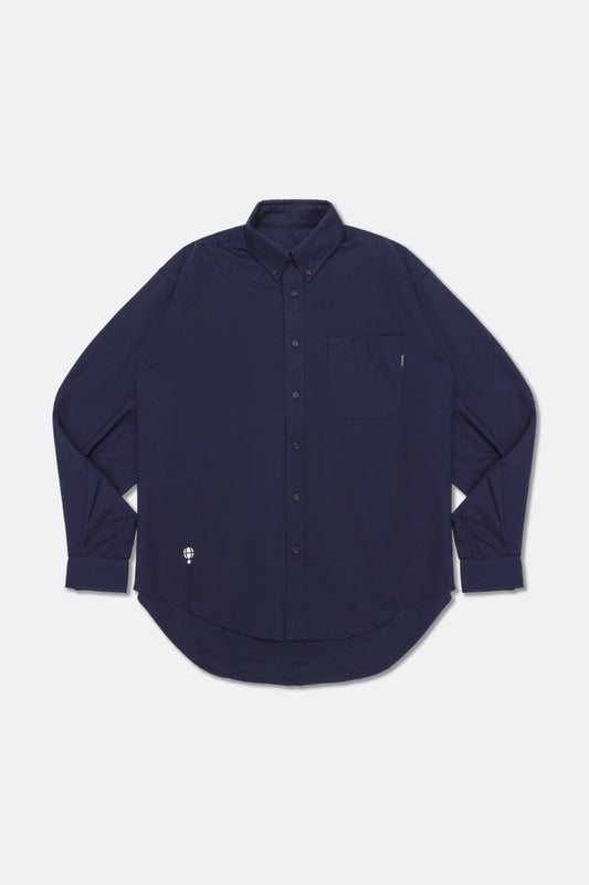 HOOGAH Balloon oversized shirt/ Navy - GROGROCERY