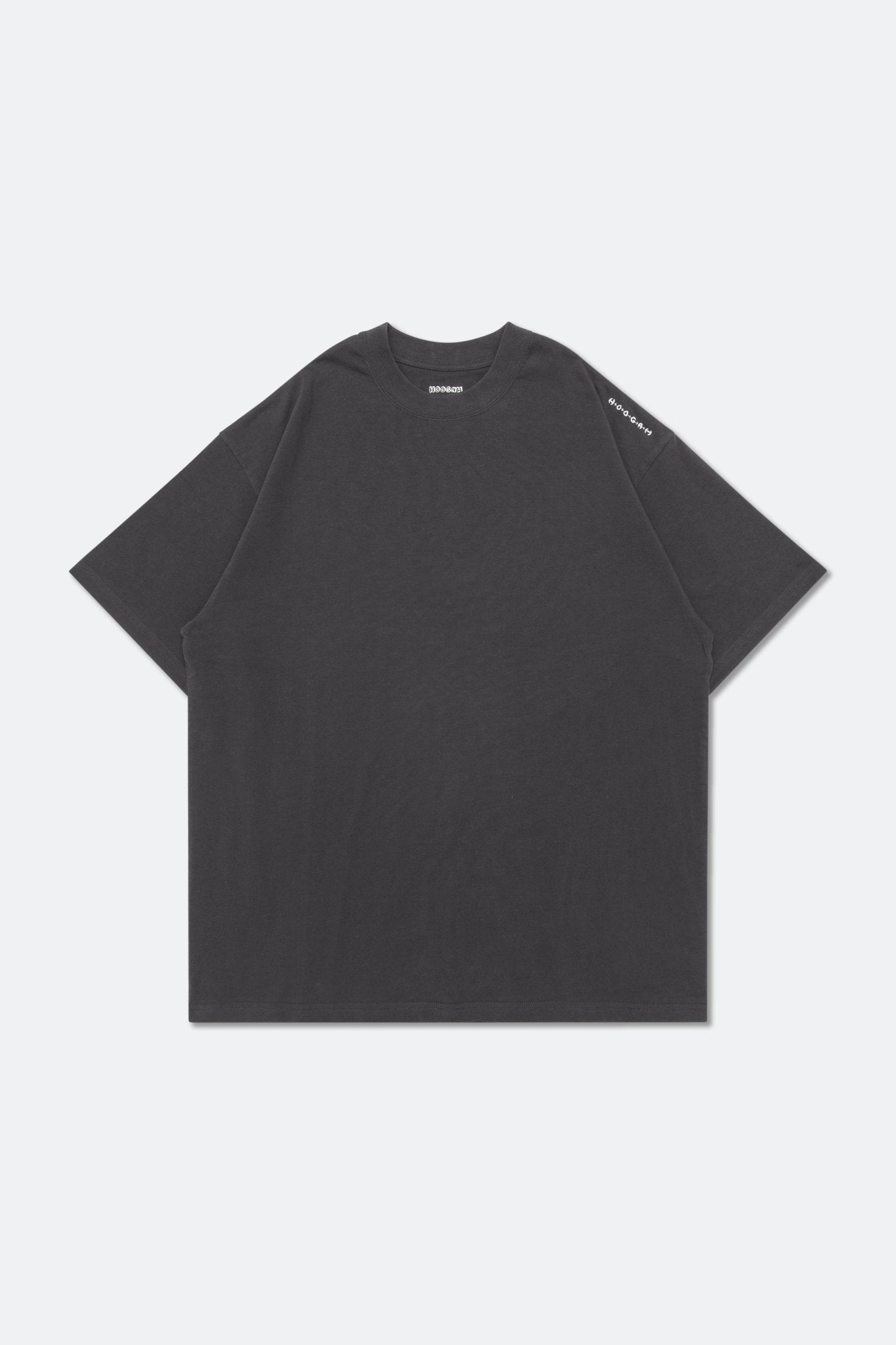 HOOGAH Embroidery balloon tee/ Dark Grey - GROGROCERY