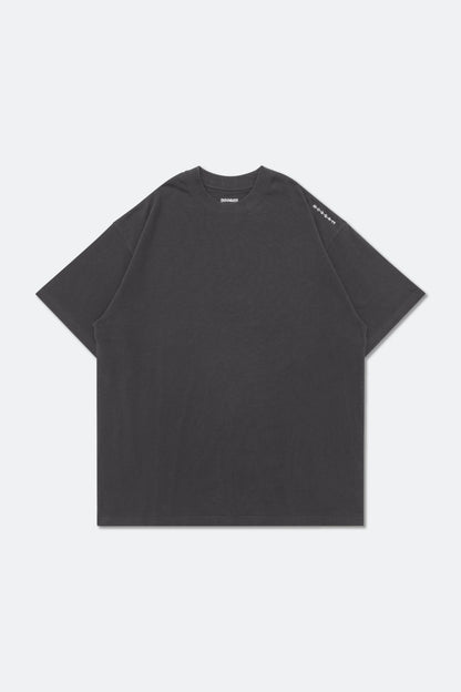 HOOGAH Embroidery balloon tee/ Dark Grey - GROGROCERY