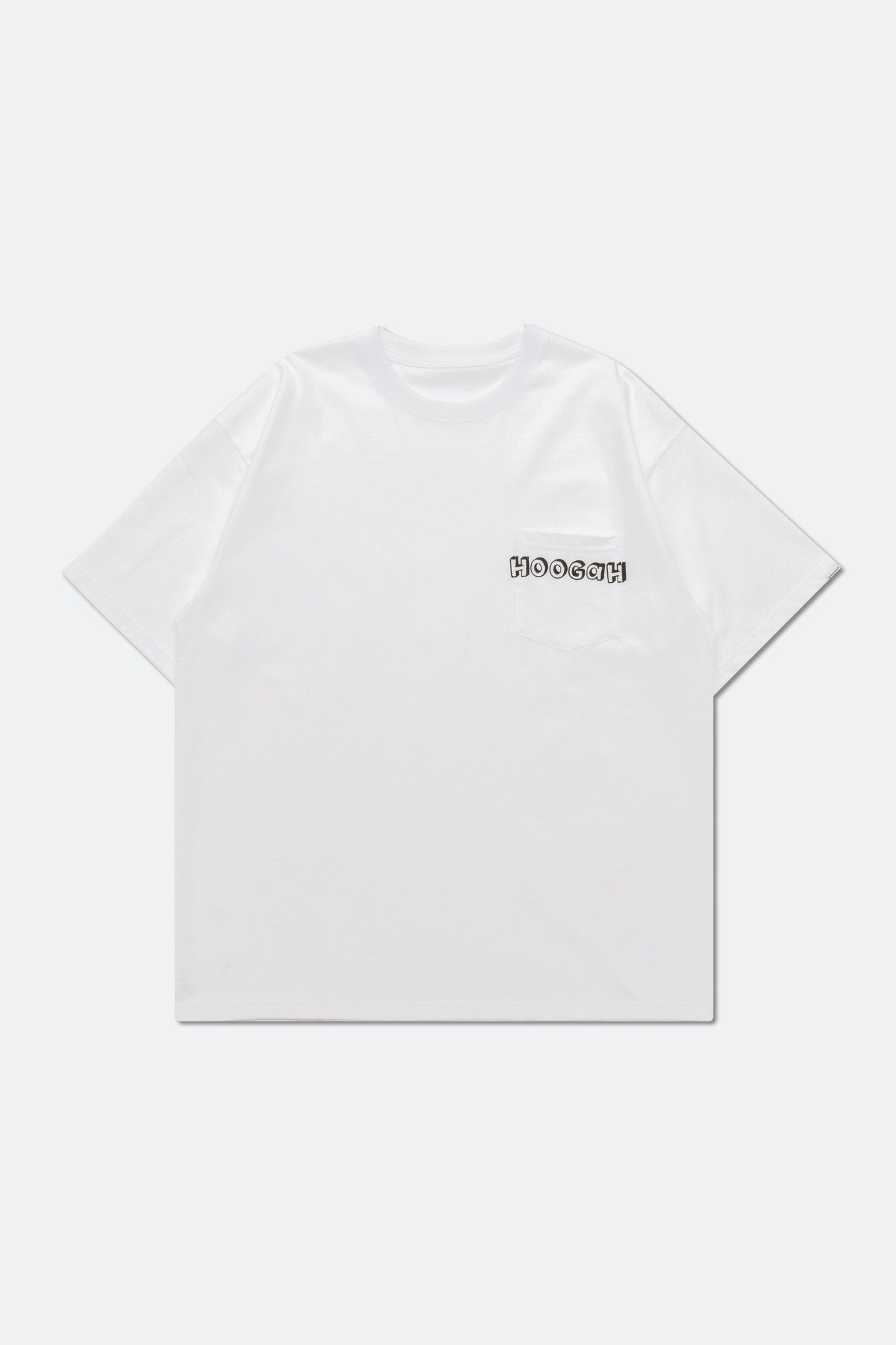 HOOGAH Hand writing tee/ WHITE - GROGROCERY