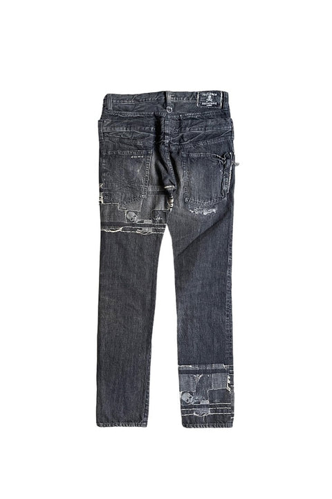 Mastermind Japan Patchwork Denim Jeans - GROGROCERY