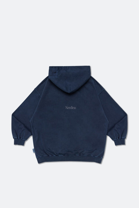 NEEDLESS GROCERY WASHED HOODIE/ NAVY - GROGROCERY
