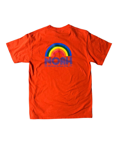 Noah Rainbow Graphic Tee/ Orange - GROGROCERY