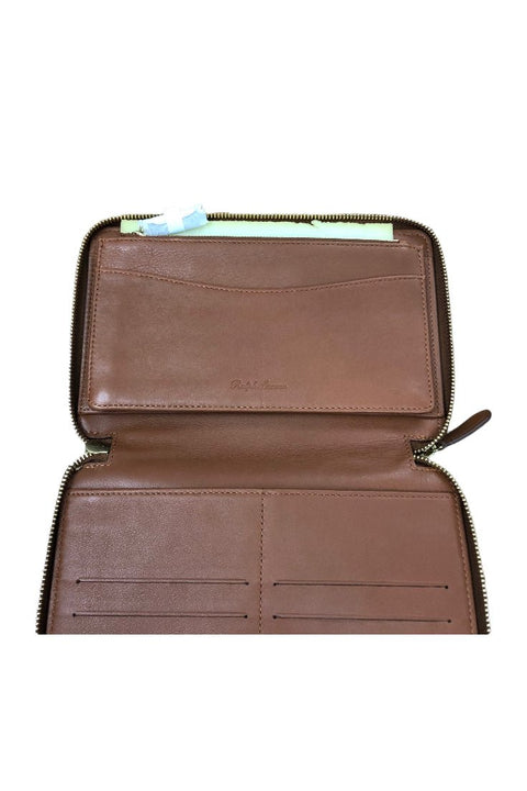 Ralph Lauren Leather Passport Wallet - GROGROCERY