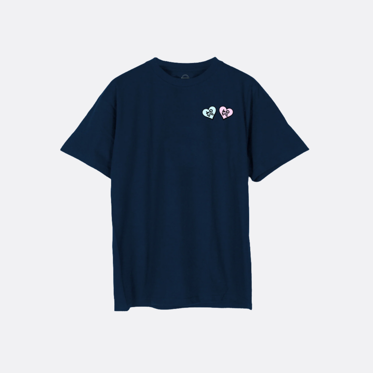 RAWEMOTIONS Valentine Cat Tee/ Navy - GROGROCERY