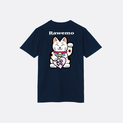 RAWEMOTIONS Valentine Cat Tee/ Navy - GROGROCERY