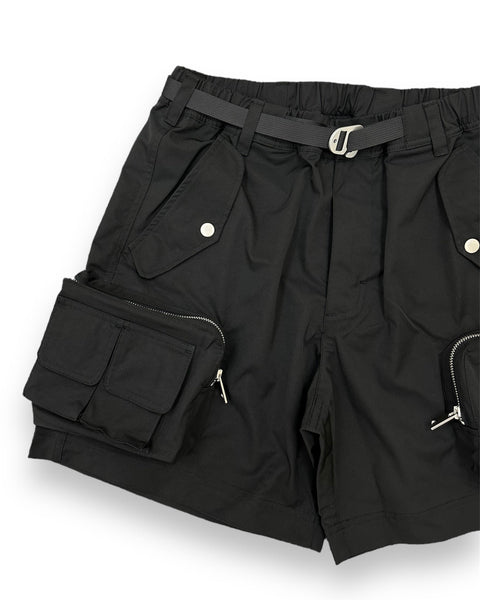 Seek & Destroy 3D Cargo Shorts/ Black - GROGROCERY