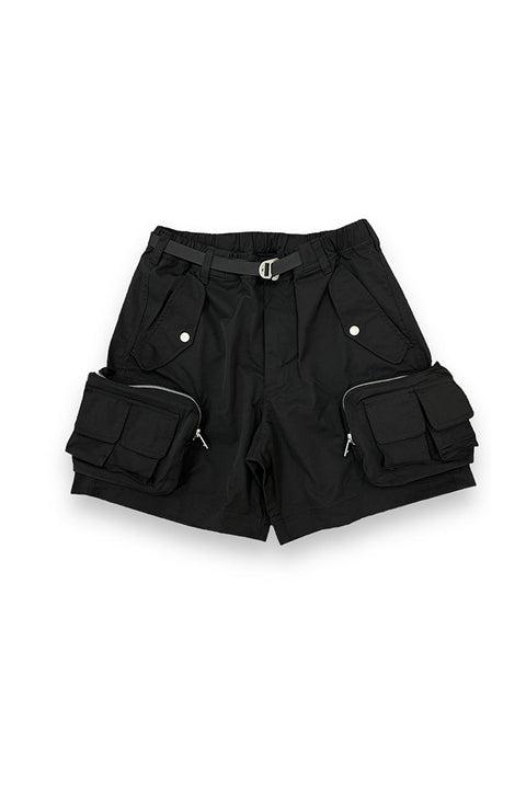 Seek & Destroy 3D Cargo Shorts/ Black - GROGROCERY