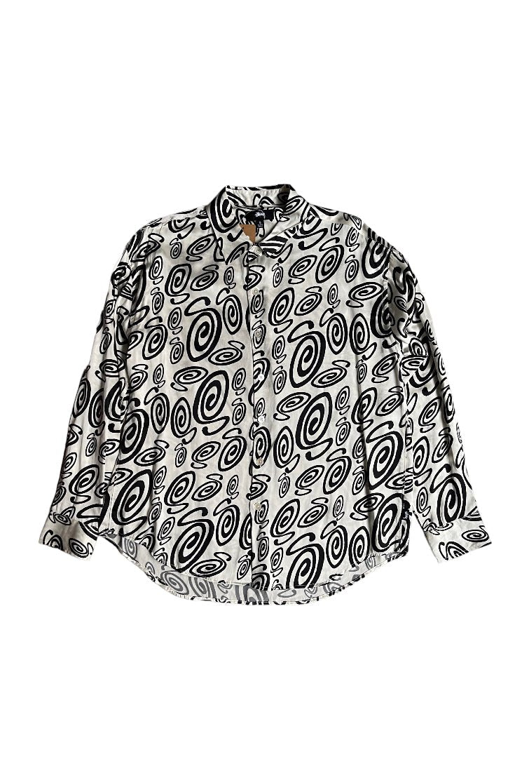 Stussy Swirly Silk Shirt - GROGROCERY