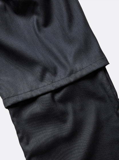 THEGREATMISTAKE. DOUBLE LAYER PANTS/ BLACK - GROGROCERY