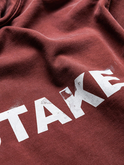 THEGREATMISTAKE. LOGO HOODIE/ BURGUNDY - GROGROCERY