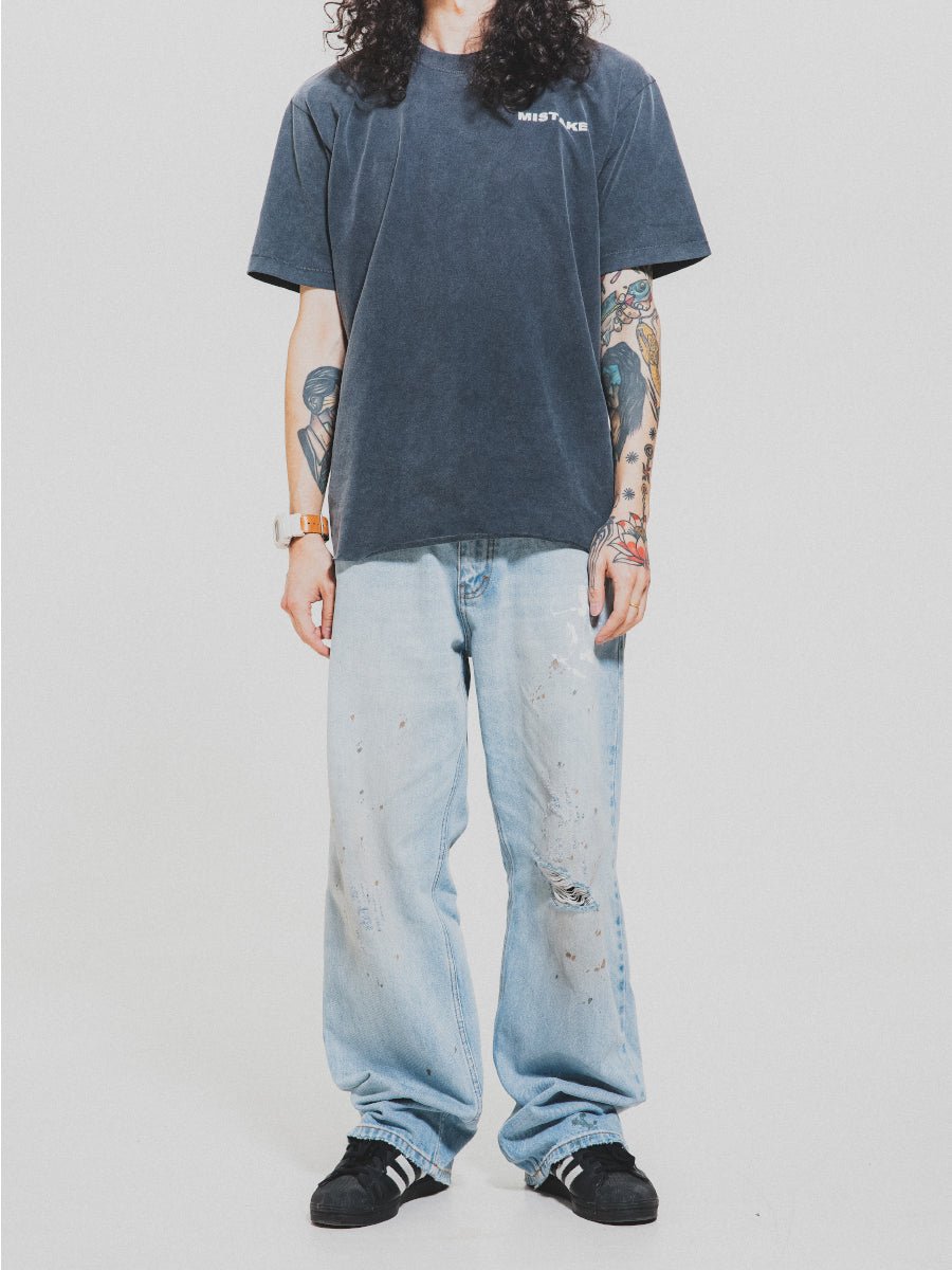 THEGREATMISTAKE. RELAXED VINTAGE DENIM/ BLUE - GROGROCERY