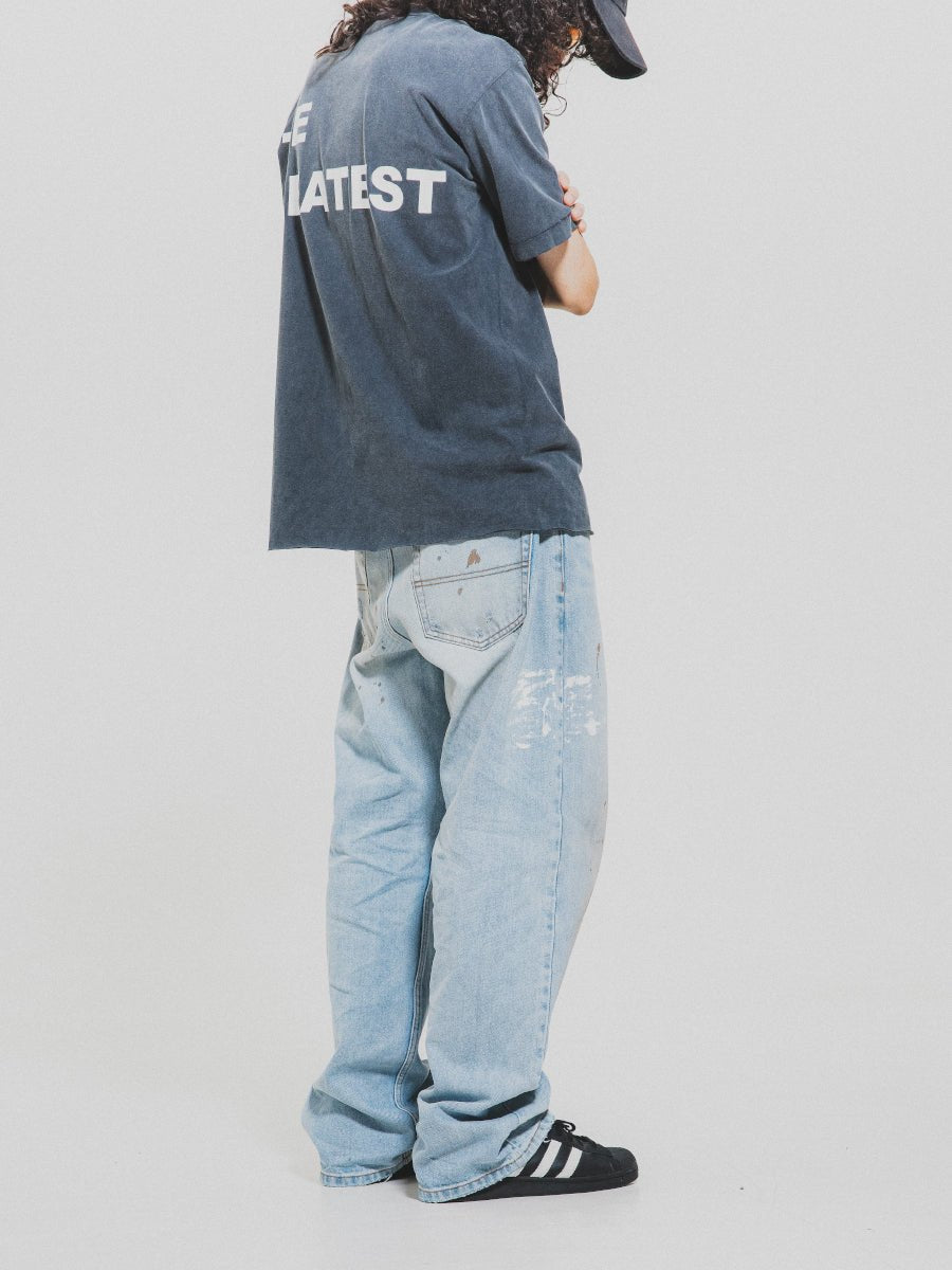 THEGREATMISTAKE. RELAXED VINTAGE DENIM/ BLUE - GROGROCERY