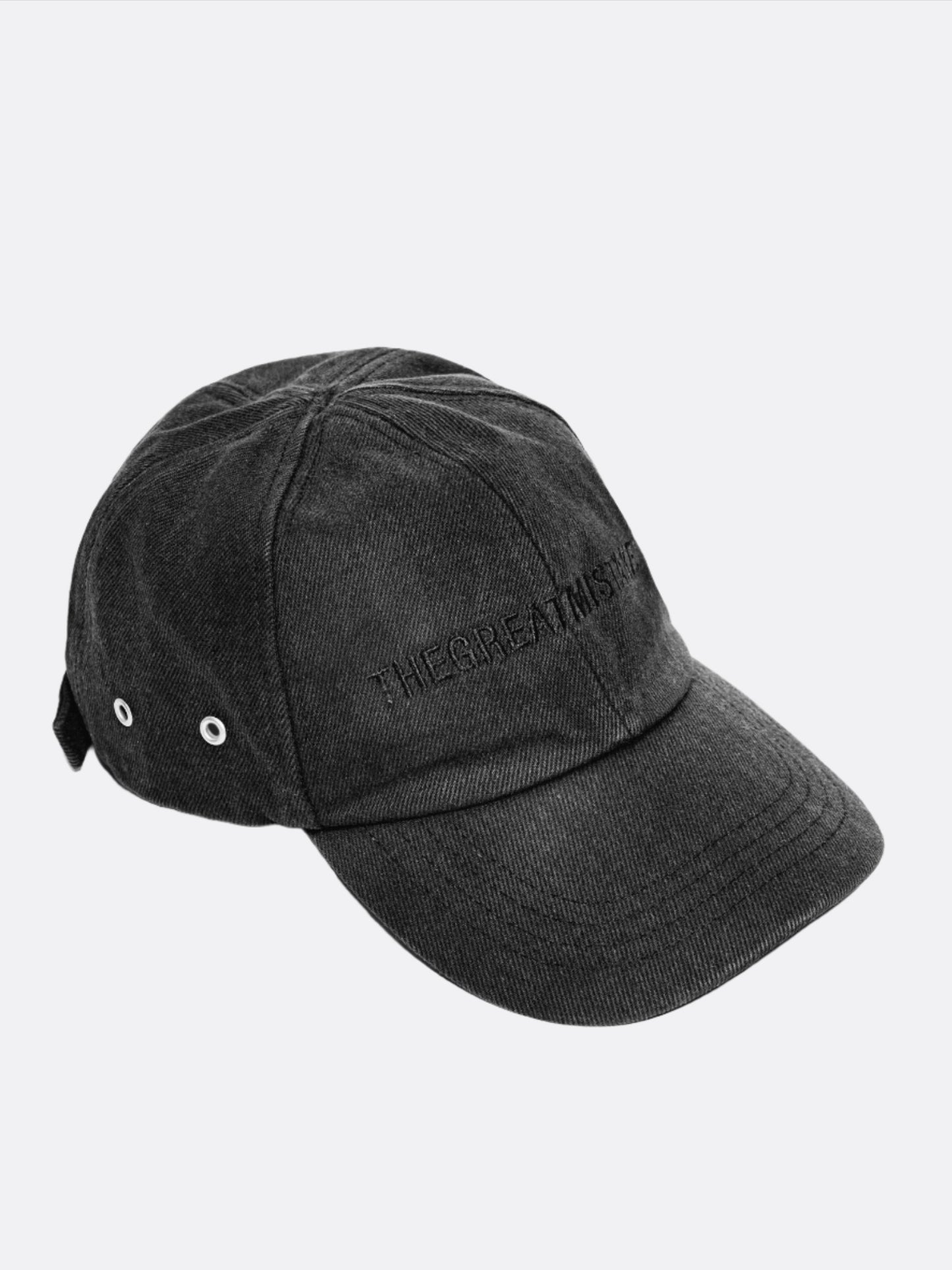 THEGREATMISTAKE. VINTAGE DENIM CAP/ BLACK - GROGROCERY