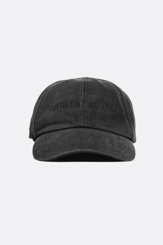 THEGREATMISTAKE. VINTAGE DENIM CAP/ BLACK - GROGROCERY