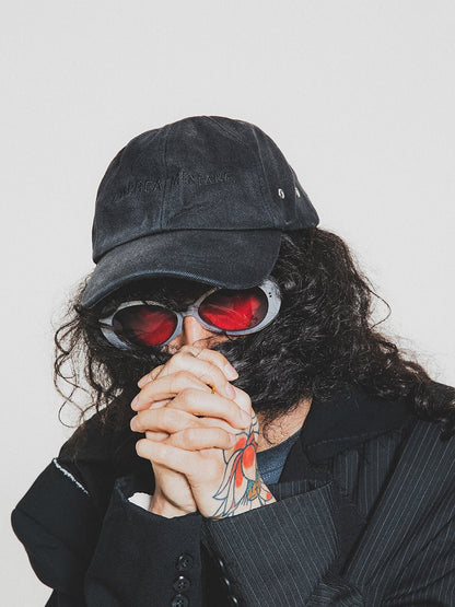 THEGREATMISTAKE. VINTAGE DENIM CAP/ BLACK - GROGROCERY