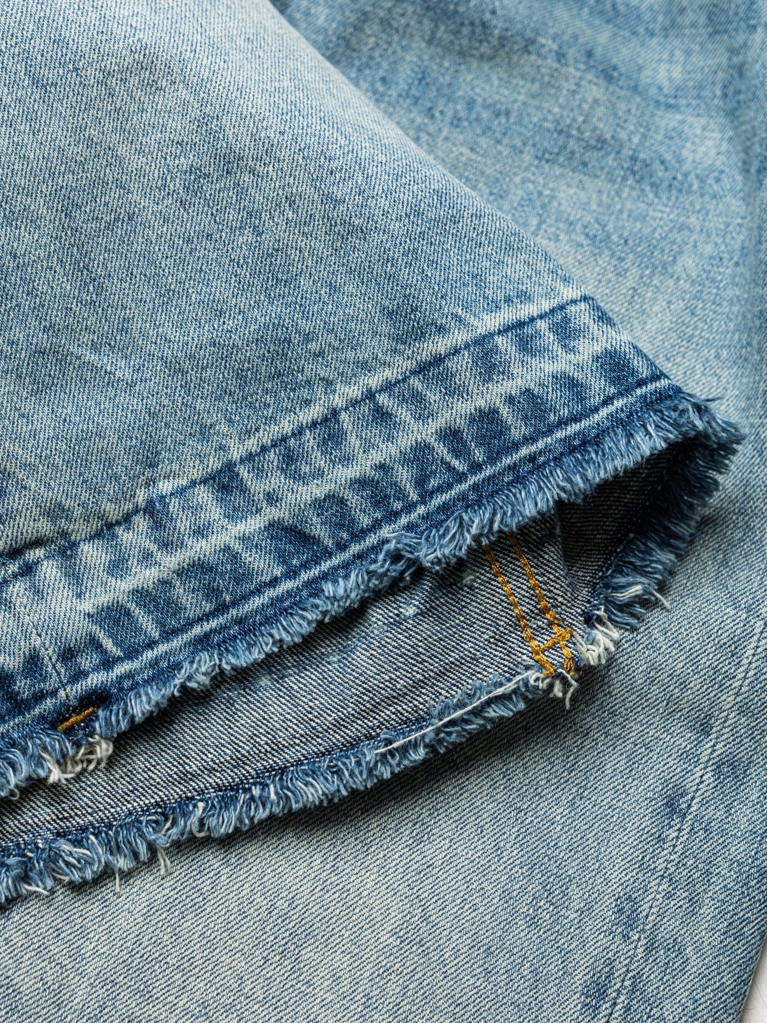 THEGREATMISTAKE. WASHING DENIM SHORTS/ BLUE - GROGROCERY