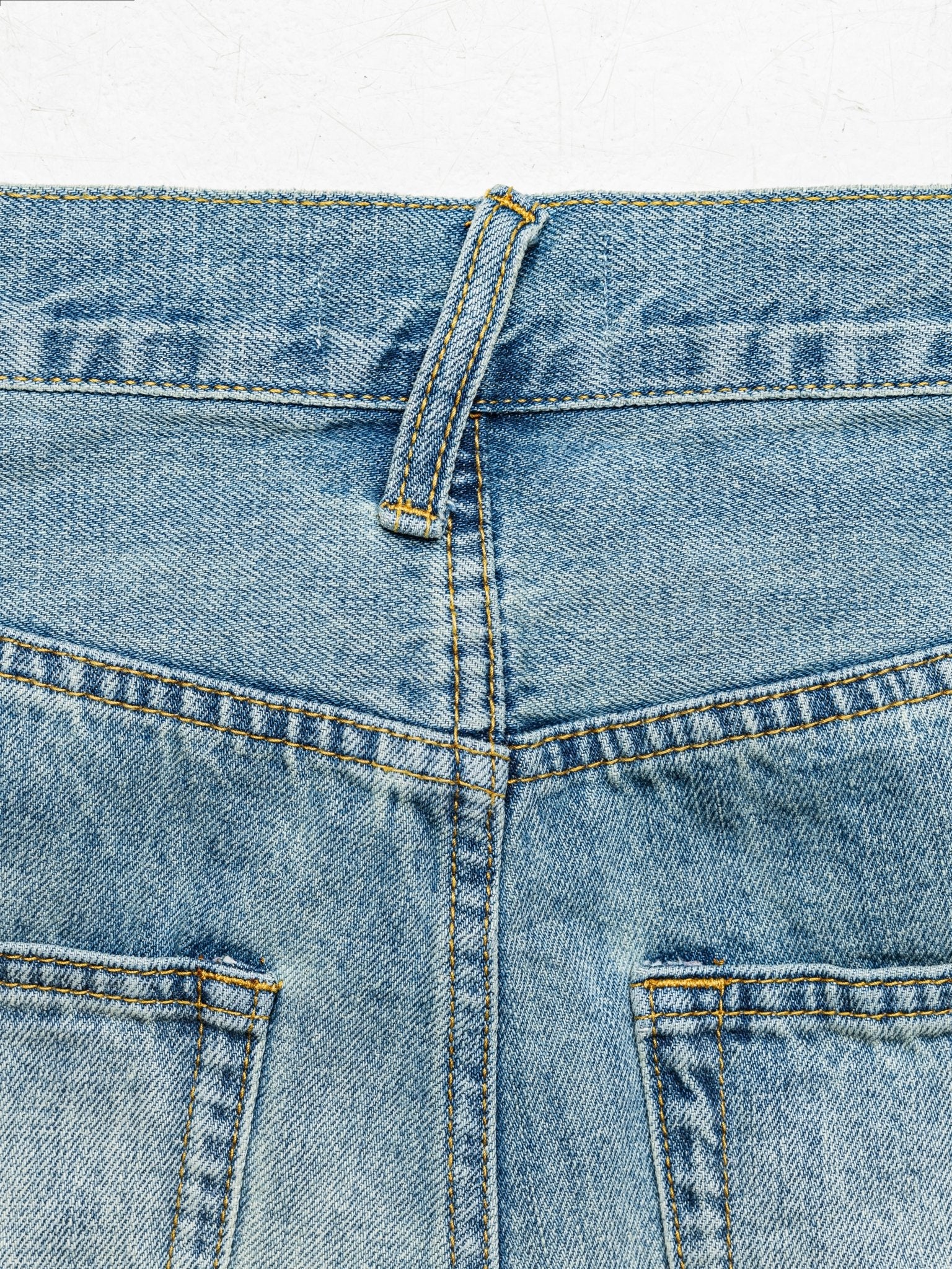 THEGREATMISTAKE. WASHING DENIM SHORTS/ BLUE - GROGROCERY