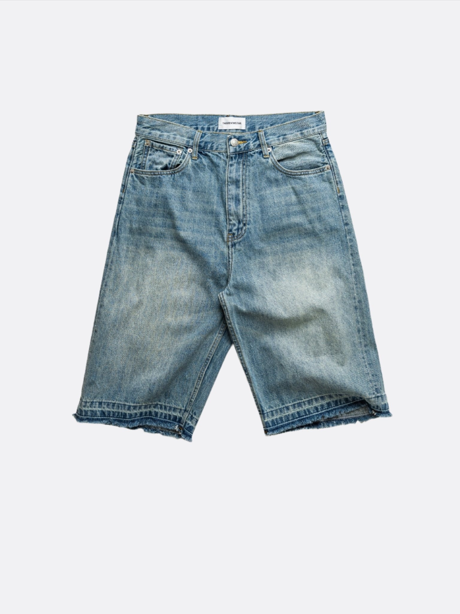 THEGREATMISTAKE. WASHING DENIM SHORTS/ BLUE - GROGROCERY